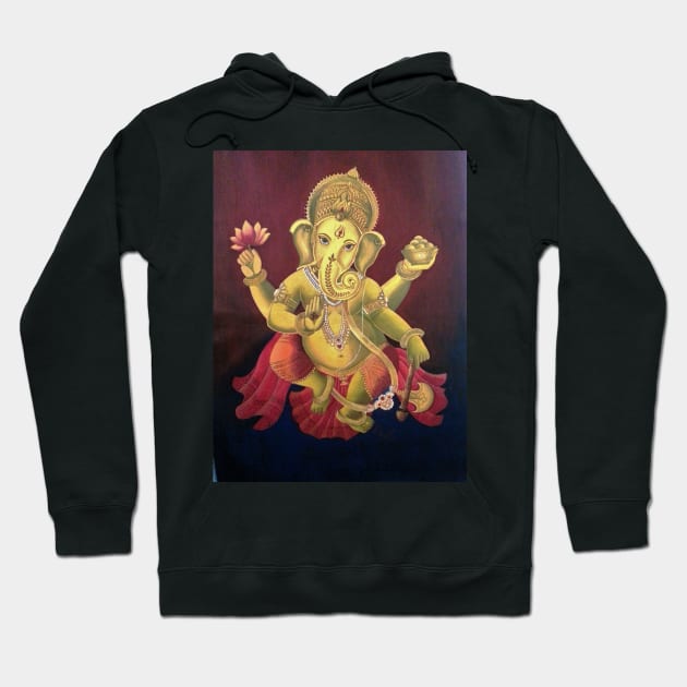 Dancing Ganesha Hoodie by Rupaprakash